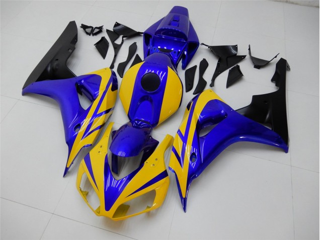 Affordable 2006-2007 Yellow Blue Honda CBR1000RR Replacement Motorcycle Fairings Canada Affordable 2006-2007 Yellow Blue Honda CBR1000RR Replacement Motorcycle Fairings Canada