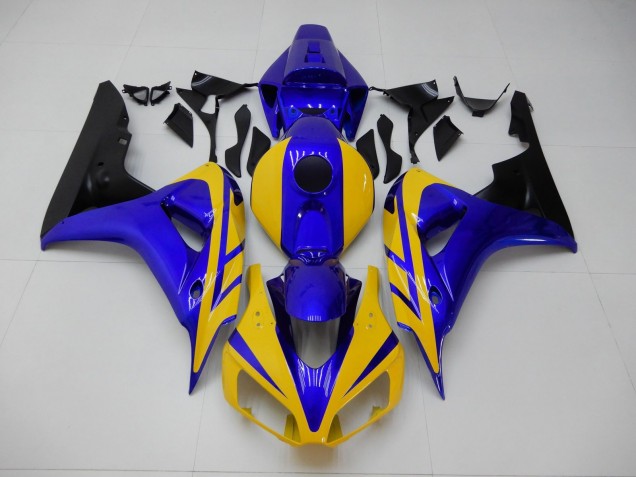 Affordable 2006-2007 Yellow Blue Honda CBR1000RR Replacement Motorcycle Fairings Canada Affordable 2006-2007 Yellow Blue Honda CBR1000RR Replacement Motorcycle Fairings Canada