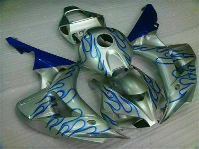 Affordable 2006-2007 Blue Flame Silver Honda CBR1000RR Motorcycle Fairing Kits Canada Affordable 2006-2007 Blue Flame Silver Honda CBR1000RR Motorcycle Fairing Kits Canada