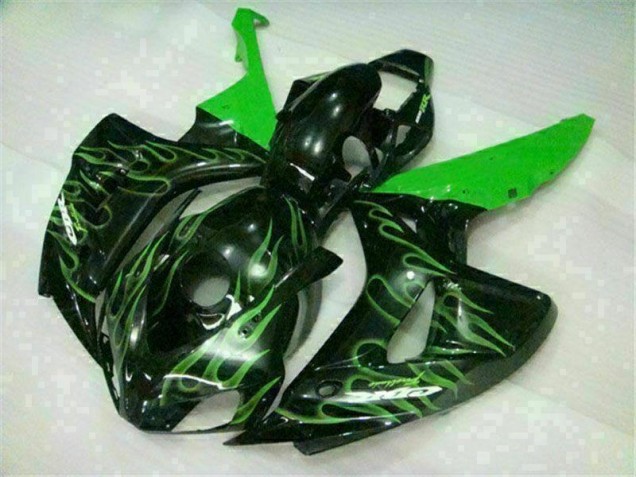 Affordable 2006-2007 Green Flame Black Honda CBR1000RR Moto Fairings Canada Affordable 2006-2007 Green Flame Black Honda CBR1000RR Moto Fairings Canada