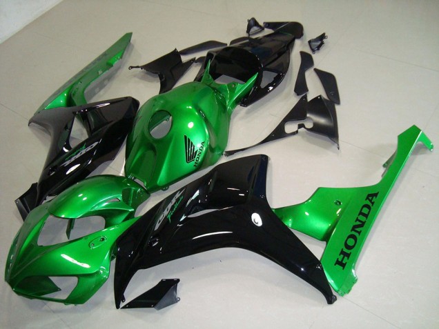 Affordable 2006-2007 Black Green Honda CBR1000RR Motorcycle Fairing Kits Canada