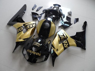 Affordable 2006-2007 Gold Repsol Honda CBR1000RR Moto Fairings Canada