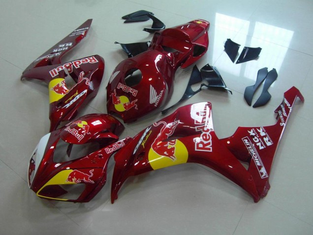 Affordable 2006-2007 Candy Red Red Bull Honda CBR1000RR Motorcylce Fairings Canada