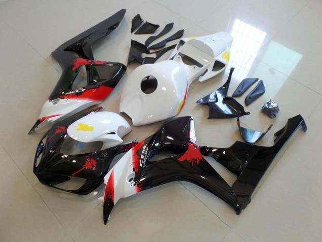 Affordable 2006-2007 White Black with No Sticker Honda CBR1000RR Bike Fairing Kit Canada Affordable 2006-2007 White Black with No Sticker Honda CBR1000RR Bike Fairing Kit Canada
