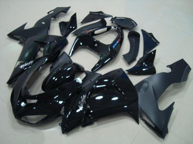 Affordable 2006-2007 Glossy Black Matte Black Kawasaki ZX10R Motorcyle Fairings Canada
