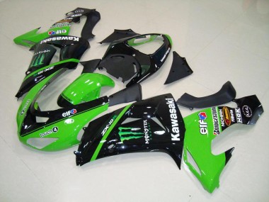 Affordable 2006-2007 Green Monster Kawasaki ZX10R Bike Fairings Canada