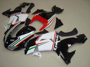 Affordable 2006-2007 White and Black Kawasaki ZX10R Bike Fairing Kit Canada