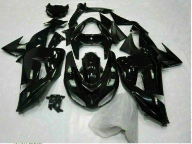 Affordable 2006-2007 Glossy Black Kawasaki ZX10R Motorcycle Replacement Fairings Canada