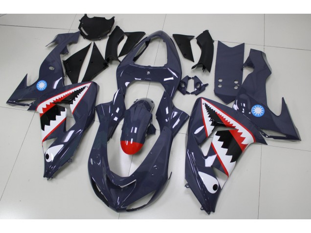 Affordable 2006-2007 Grey Shark Kawasaki ZX10R Replacement Fairings Canada Affordable 2006-2007 Grey Shark Kawasaki ZX10R Replacement Fairings Canada