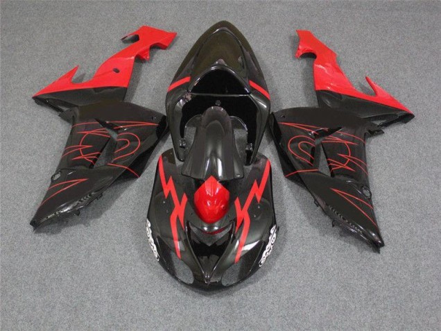 Affordable 2006-2007 Black Red Kawasaki ZX10R Motorcycle Fairings Canada Affordable 2006-2007 Black Red Kawasaki ZX10R Motorcycle Fairings Canada