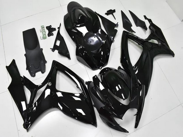 Affordable 2006-2007 Glossy Black Suzuki GSXR 600/750 Bike Fairing Canada Affordable 2006-2007 Glossy Black Suzuki GSXR 600/750 Bike Fairing Canada