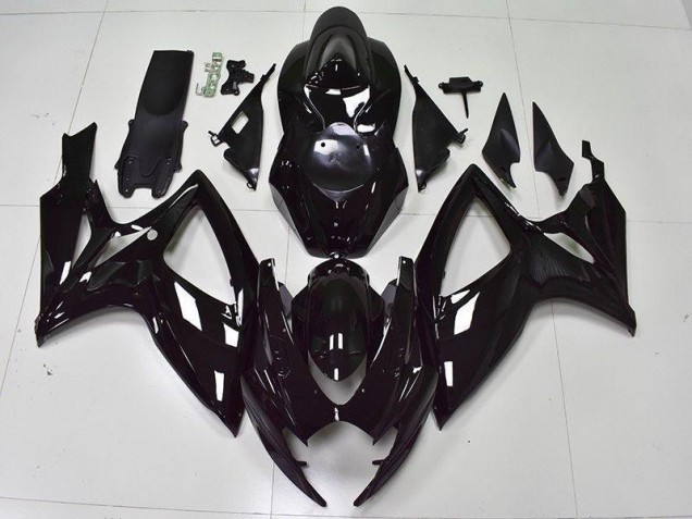 Affordable 2006-2007 Glossy Black Suzuki GSXR 600/750 Bike Fairing Canada Affordable 2006-2007 Glossy Black Suzuki GSXR 600/750 Bike Fairing Canada