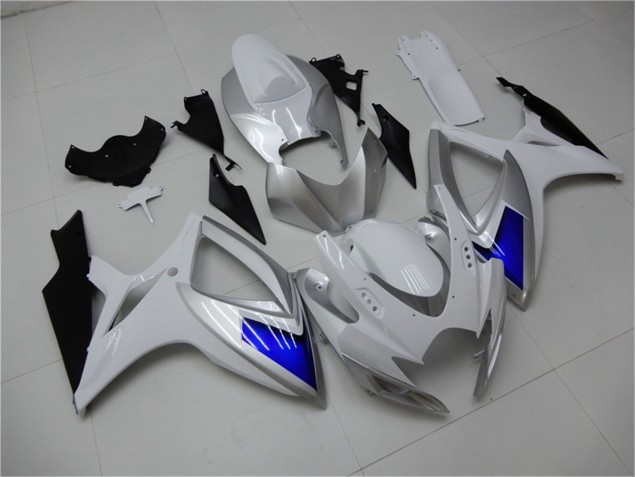 Affordable 2006-2007 White Blue Suzuki GSXR 600/750 Motorcylce Fairings Canada Affordable 2006-2007 White Blue Suzuki GSXR 600/750 Motorcylce Fairings Canada