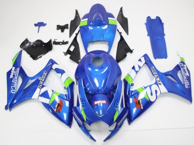 Affordable 2006-2007 Blue White Suzuki GSXR 600/750 Motorcycle Fairings Canada