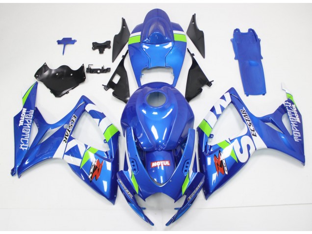 Affordable 2006-2007 Blue White Suzuki GSXR 600/750 Motorcycle Fairings Canada