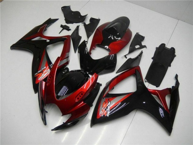 Affordable 2006-2007 Red Black Suzuki GSXR 600/750 Motor Bike Fairings Canada