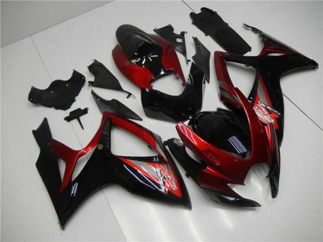 Affordable 2006-2007 Red Black Suzuki GSXR 600/750 Motor Bike Fairings Canada