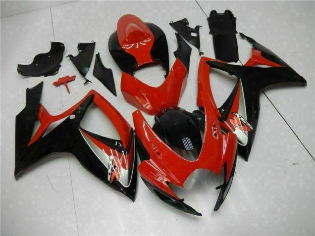 Affordable 2006-2007 Red Suzuki GSXR 600/750 Bike Fairing Kit Canada