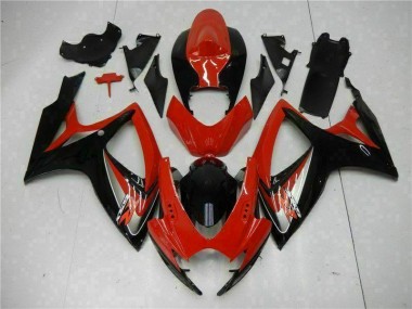 Affordable 2006-2007 Red Suzuki GSXR 600/750 Bike Fairing Kit Canada