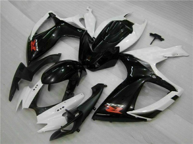 Affordable 2006-2007 White Black Suzuki GSXR 600/750 Motorcycle Fairings Kit Canada Affordable 2006-2007 White Black Suzuki GSXR 600/750 Motorcycle Fairings Kit Canada