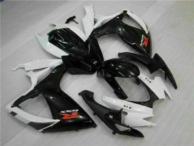 Affordable 2006-2007 White Black Suzuki GSXR 600/750 Motorcycle Fairings Kit Canada Affordable 2006-2007 White Black Suzuki GSXR 600/750 Motorcycle Fairings Kit Canada
