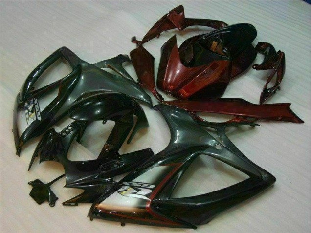 Affordable 2006-2007 Black Red Suzuki GSXR 600/750 Motorcycle Fairings Canada Affordable 2006-2007 Black Red Suzuki GSXR 600/750 Motorcycle Fairings Canada