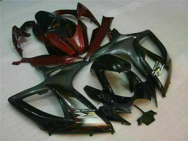 Affordable 2006-2007 Black Red Suzuki GSXR 600/750 Motorcycle Fairings Canada Affordable 2006-2007 Black Red Suzuki GSXR 600/750 Motorcycle Fairings Canada