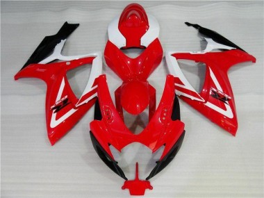Affordable 2006-2007 Red White Suzuki GSXR 600/750 Motorbike Fairing Canada