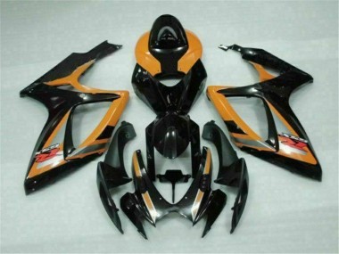 Affordable 2006-2007 Black Orange Suzuki GSXR 600/750 Bike Fairings Canada