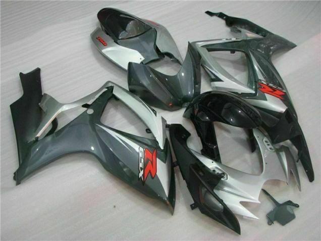 Affordable 2006-2007 Silver Black Suzuki GSXR 600/750 Motorcycle Fairings Kits Canada Affordable 2006-2007 Silver Black Suzuki GSXR 600/750 Motorcycle Fairings Kits Canada