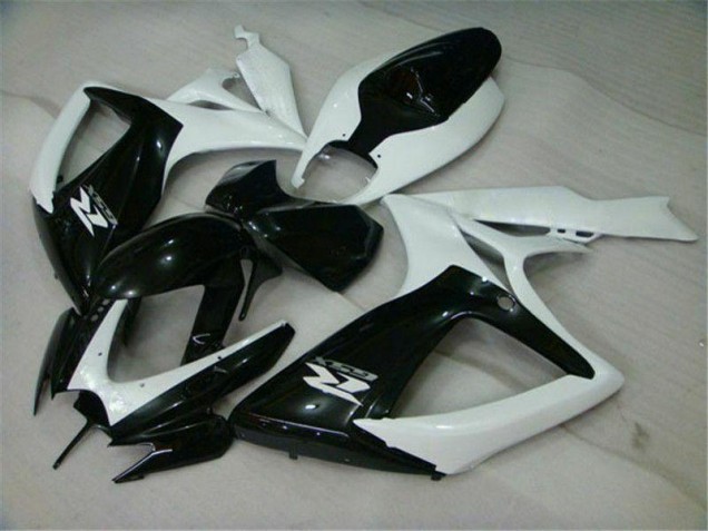 Affordable 2006-2007 Black White Suzuki GSXR 600/750 Motorcycle Replacement Fairings Canada Affordable 2006-2007 Black White Suzuki GSXR 600/750 Motorcycle Replacement Fairings Canada