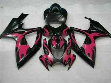 Affordable 2006-2007 Black Suzuki GSXR 600/750 Bike Fairing Kit & Bodywork Canada