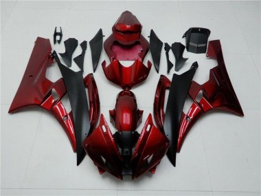Affordable 2006-2007 Red Black Yamaha YZF R6 Bike Fairings Canada