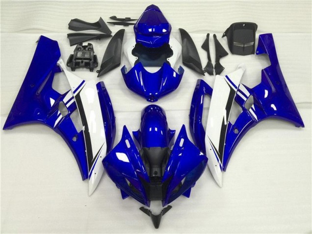 Affordable 2006-2007 Blue White Yamaha YZF R6 Motorbike Fairing Canada