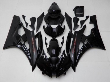 Affordable 2006-2007 Glossy Matte Black Yamaha YZF R6 Motor Bike Fairings Canada