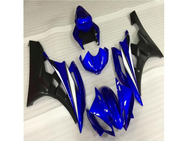 Affordable 2006-2007 Blue Black Yamaha YZF R6 Motorcycle Fairings Kits Canada