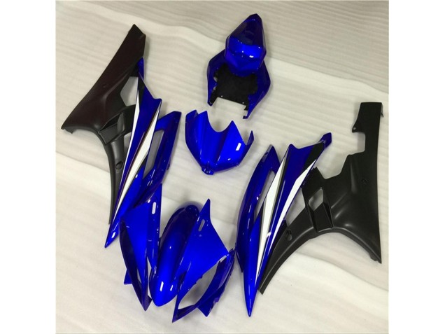 Affordable 2006-2007 Blue Black Yamaha YZF R6 Motorcycle Fairings Kits Canada