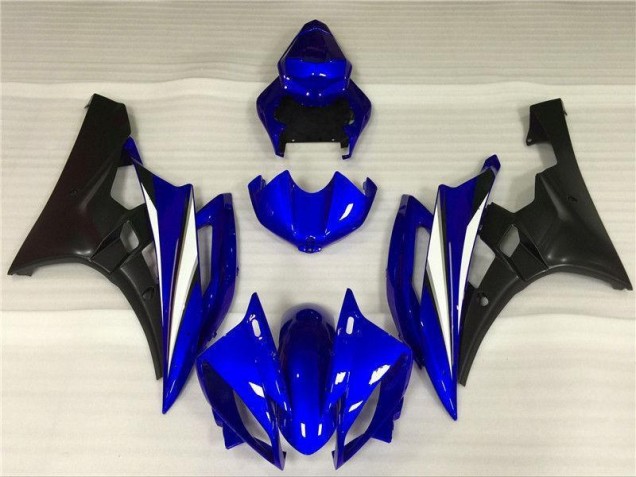 Affordable 2006-2007 Blue Black Yamaha YZF R6 Motorcycle Fairings Kits Canada
