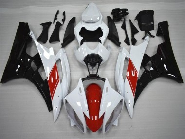 Affordable 2006-2007 Red White Black Yamaha YZF R6 Moto Fairings Canada