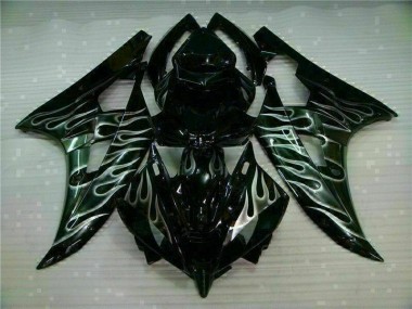 Affordable 2006-2007 Silver Flame Black Yamaha YZF R6 Motor Fairings Canada
