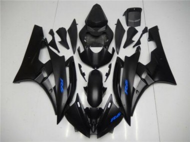 Affordable 2006-2007 Black Blue Yamaha YZF R6 Bike Fairing Kit Canada