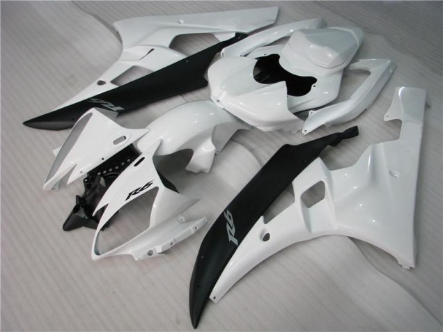 Affordable 2006-2007 White Black Yamaha YZF R6 Motorcycle Bodywork Canada
