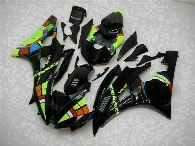 Affordable 2006-2007 Black Yamaha YZF R6 Motorcycle Replacement Fairings Canada