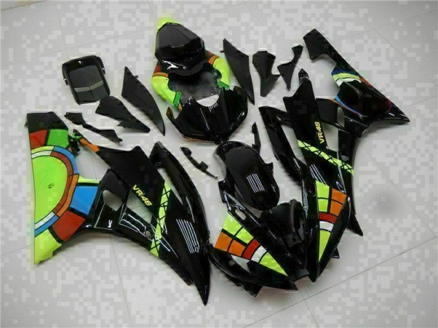 Affordable 2006-2007 Black Yamaha YZF R6 Motorcycle Replacement Fairings Canada