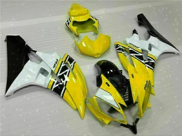 Affordable 2006-2007 Yellow White Black Yamaha YZF R6 Motorcylce Fairings Canada