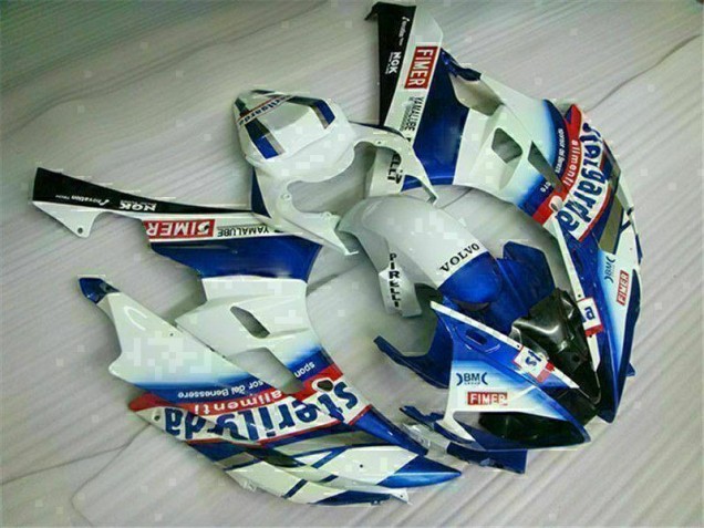 Affordable 2006-2007 White Blue Yamaha YZF R6 Motorbike Fairing Canada