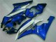 Affordable 2006-2007 Blue White Yamaha YZF R6 Bike Fairings Canada