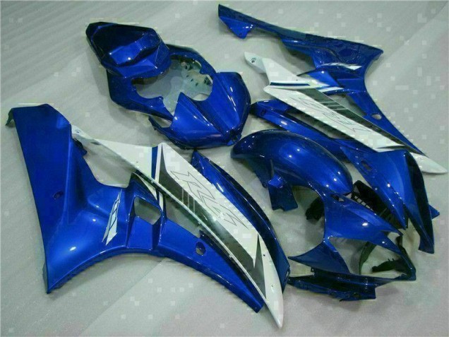 Affordable 2006-2007 Blue White Yamaha YZF R6 Bike Fairings Canada