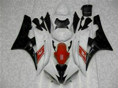 Affordable 2006-2007 White Black Yamaha YZF R6 Motorbike Fairing Canada