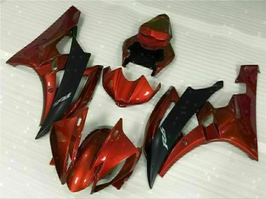 Affordable 2006-2007 Red Yamaha YZF R6 Replacement Motorcycle Fairings Canada
